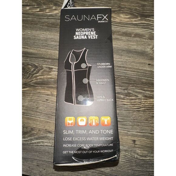 SaunaFX Women s Slimming Neoprene Sauna Vest with Microban. Size Medium. NWT. U - Picture 3 of 4